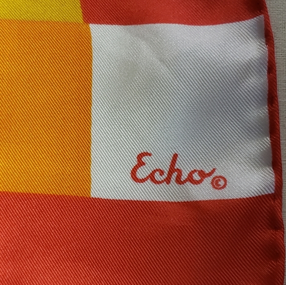 Vintage Echo scarf - 100% silk - Picture 5 of 5